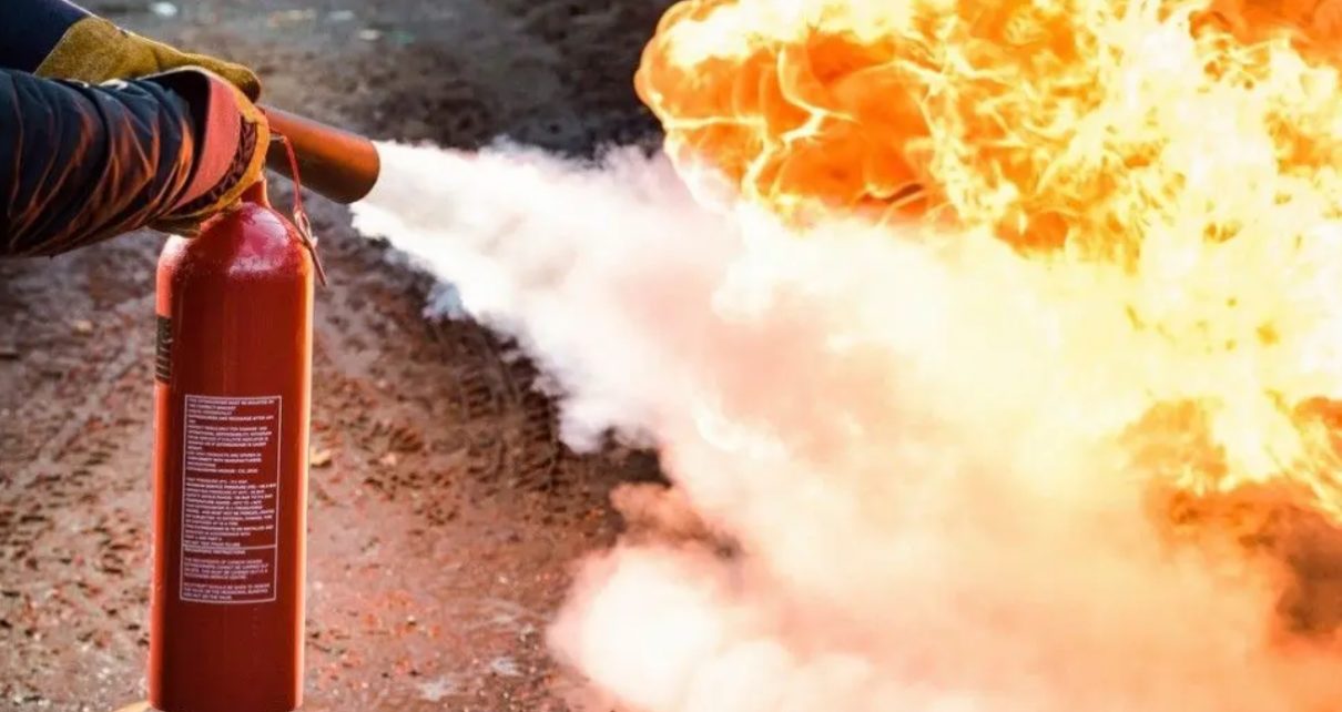 extinguishing fire