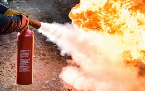extinguishing fire