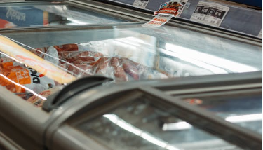 wrapped food in freezer